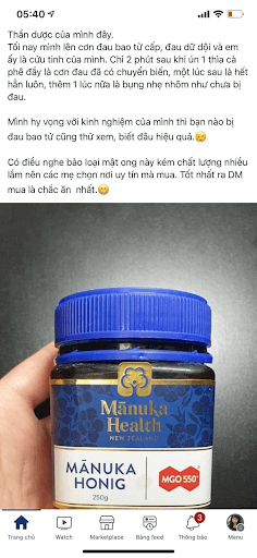 mật ong Manuka Úc review