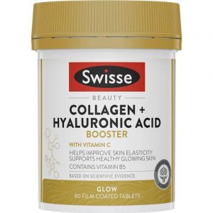 Viên uống cấp nước Swisse Collagen Hyaluronic Acid 80 viên