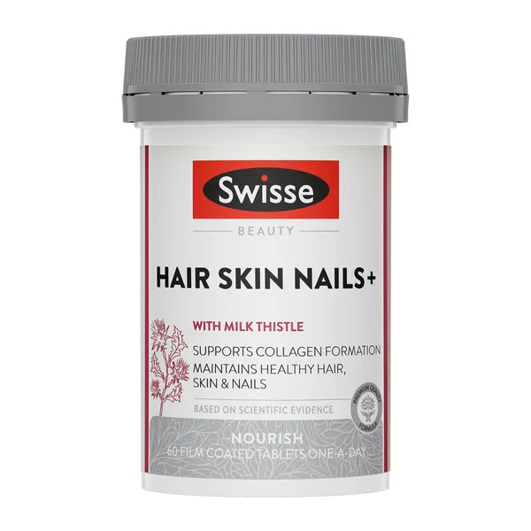 Hair Skin Nails+: viên uống chứa biotin, silicon, kẽm, sắt, vitamin C