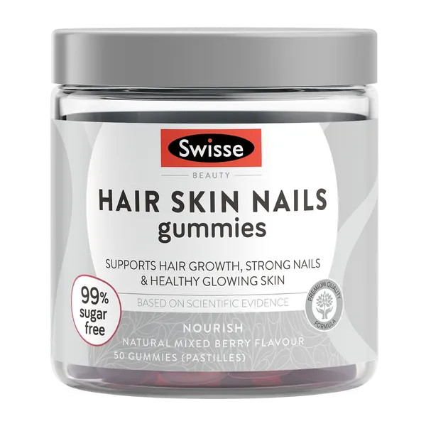 Kẹo dẻo Swisse Hair Skin Nails Gummies: sản phẩm được bào chế dưới dạng viên nhai