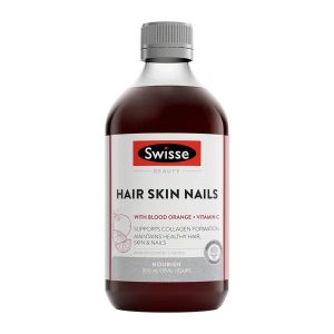 Swisse Hair Skin Nails dạng nước (Liquid): chứa nhiều thành phần tốt cho làn da như Collagen, Vitamin C, Silica