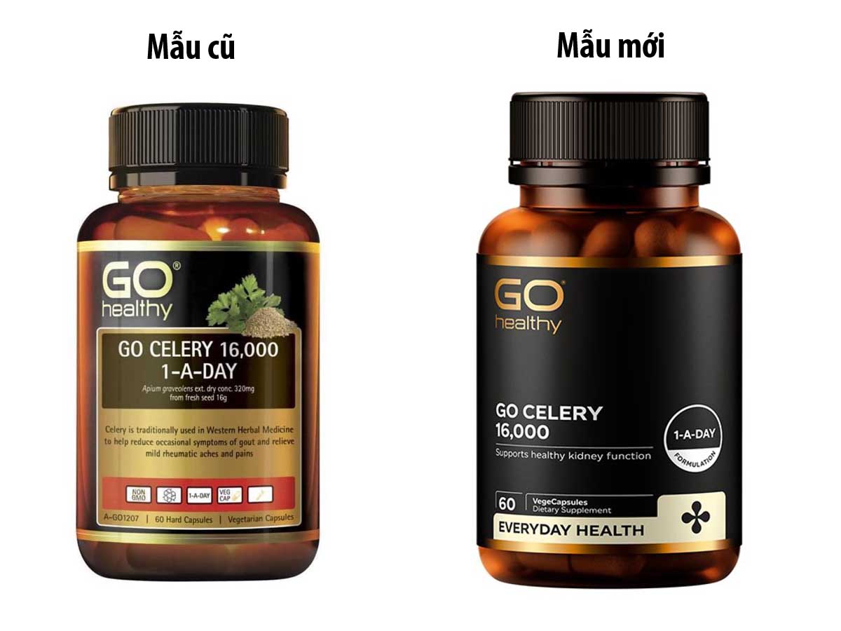 Viên uống hỗ trợ Gout Go Celery 16000 Go Healthy mẫu mới