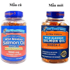 Wild Alaskan Salmon Oil Omega 3 mẫu mới