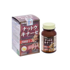 hỗ trợ giảm đột quỵ Nattokinase 2000FU Orihiro Nhật Bản