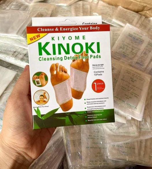 Miếng dán thải độc bàn chân Kinoki cách sử dụng