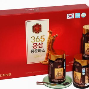 Cao hồng sâm đông trùng hạ thảo Hàn Quốc hộp 2 lọ, 4 lọ x 240g