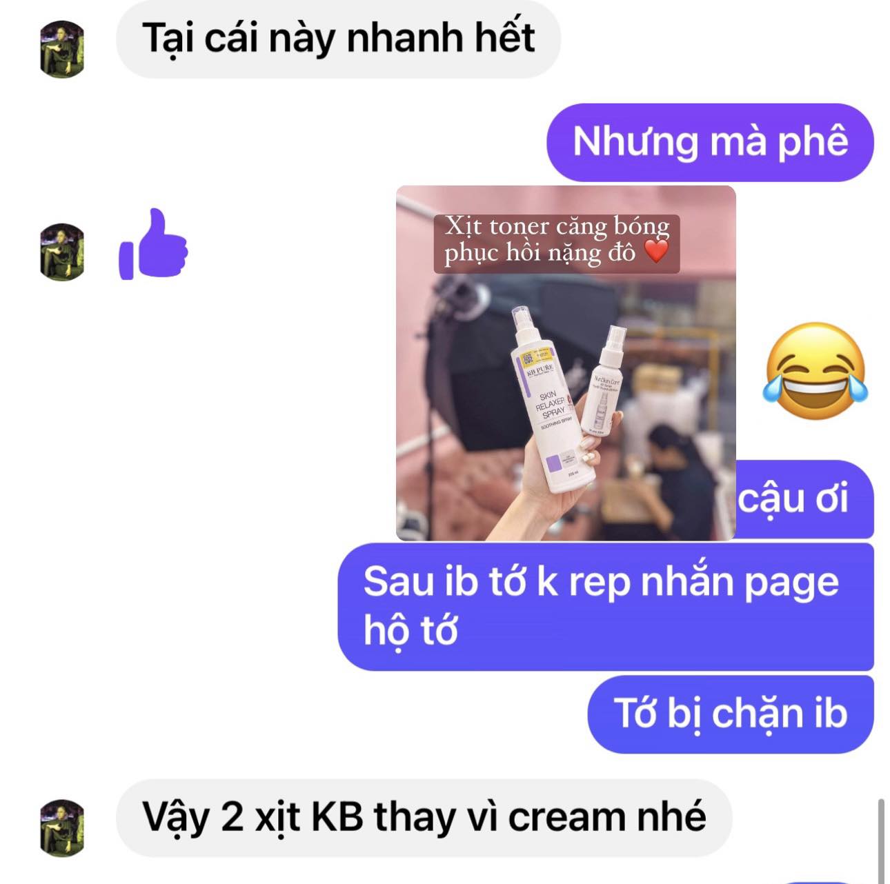 xịt phục hồi KB Pure Skin Relaxer Spray review