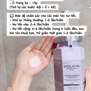 Dầu hấp đa tầng Weilaiya Multi Effect Repair High Gloss Hair Mask