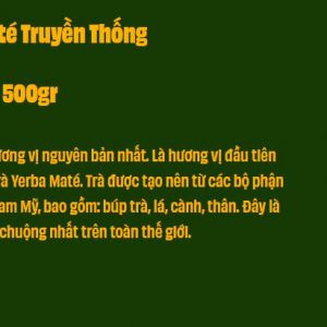 Yerba Maté Truyền Thống nguyên bản (500gr)