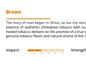 Heet Nuso Brown - Thuốc lá Zimbabwe nguyên bản, với hương thuốc lá chính hãng và thơm tự nhiên.