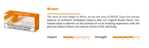 Heet Nuso Brown - Thuốc lá Zimbabwe nguyên bản, với hương thuốc lá chính hãng và thơm tự nhiên.