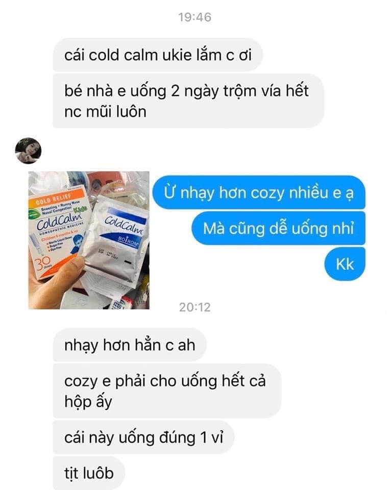 coldcalm cho trẻ sơ sinh review