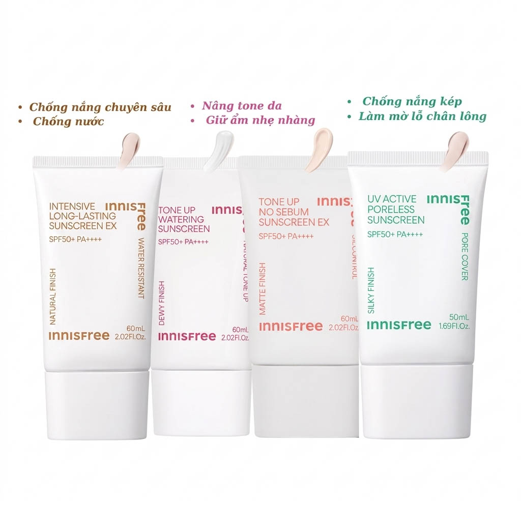Kem chống nắng Innisfree Tone Up No Sebum mẫu mới