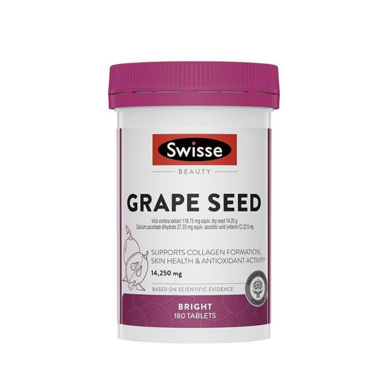 Tinh Chất Hạt Nho Swisse Grape Seed Úc Chính Hãng 180 Viên ...