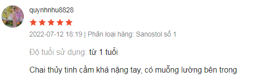 Review tăng đề kháng Sanostol số 1