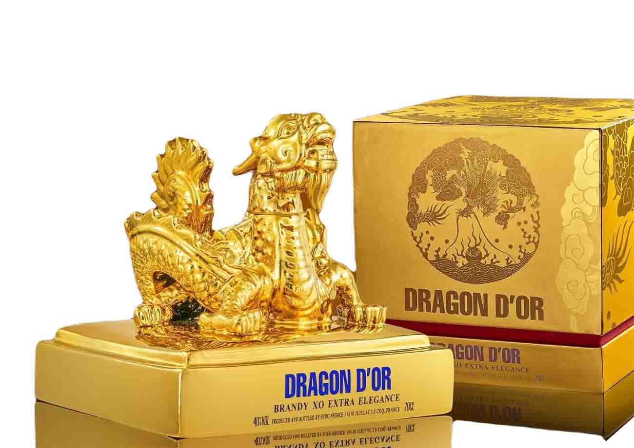 Rượu rồng vàng Dragon D'OR Brandy XO Extra Elegance