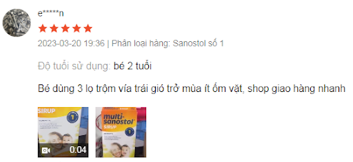 review multi sanostol số 1