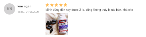 review thuốc sắt swisse iron