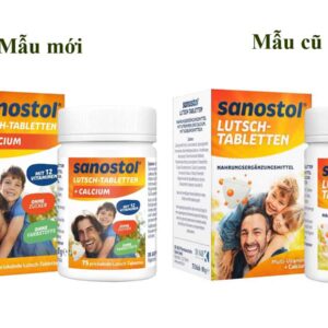 Ngậm bổ xung canxi và vitamin Sanostol Lutschtabletten