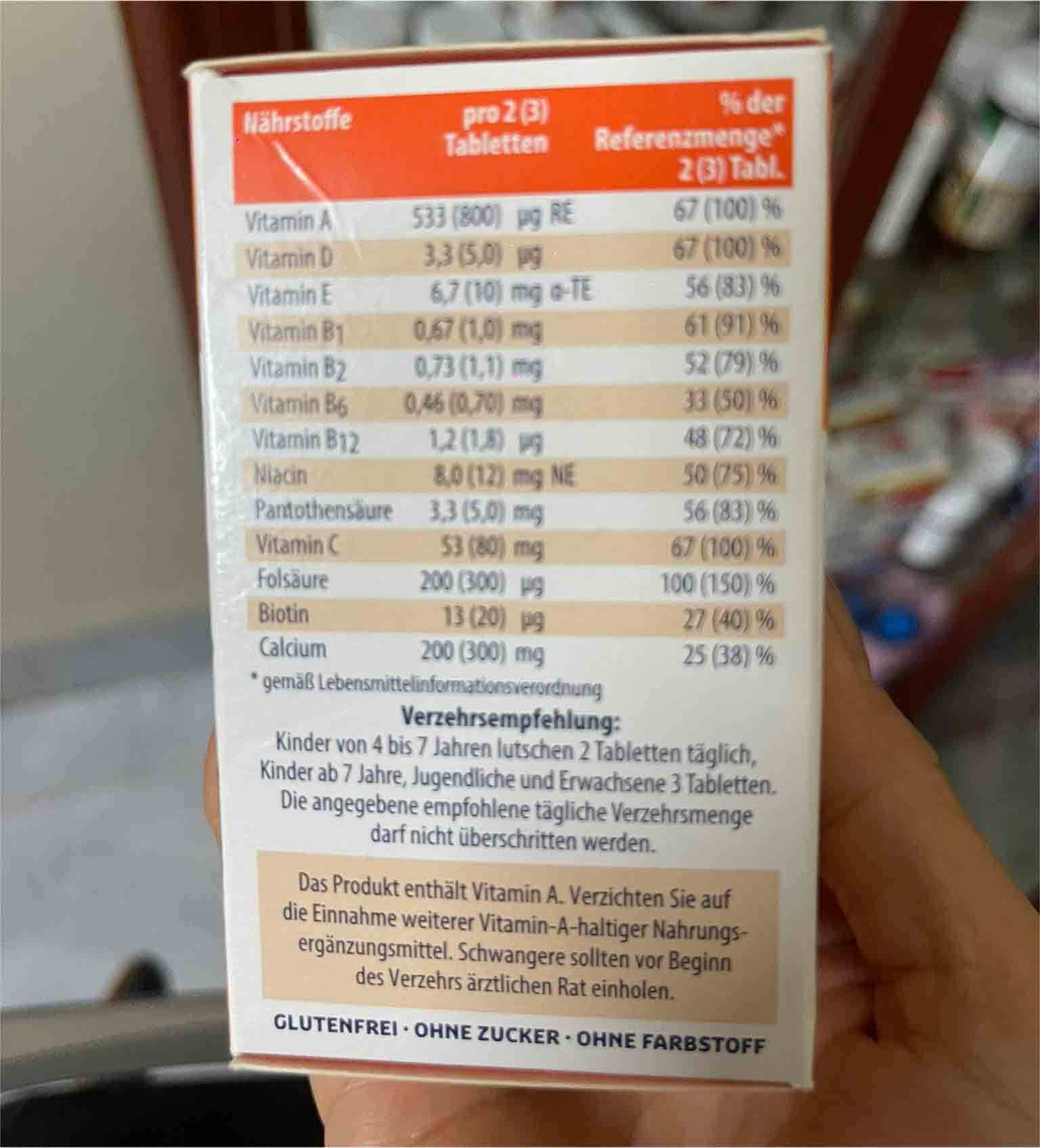 Ngậm bổ xung canxi và vitamin Sanostol Lutschtabletten của Đức