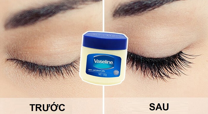 Cách làm lông mi dài ra với vaseline