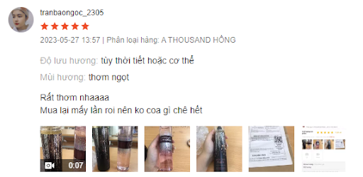 review xịt body mist into the night