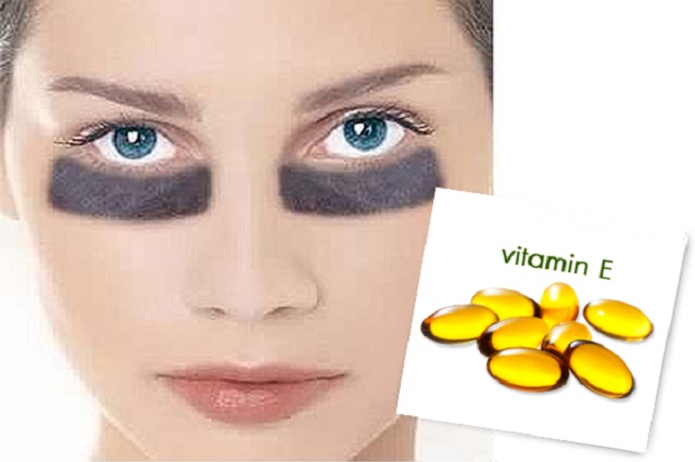 trị thâm quầng mắt bằng vitamin E