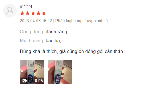 Review Kem đánh răng Dontodent thảo dược