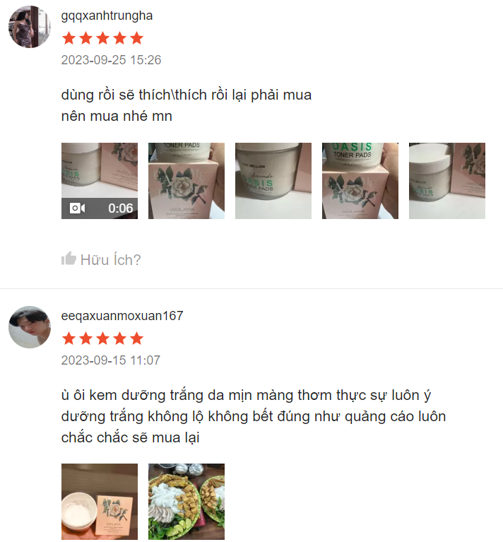 Review ủ trắng Body Weilaiya