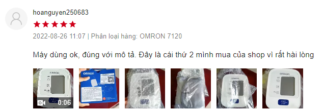 review máy omron 7120