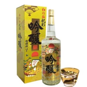 Rượu Sake Gold Mặt Trời Đỏ Takarashozu 1800ml