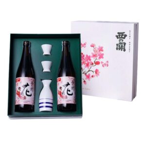 Rượu Sake Nishino Seki Hana Hoa Anh Đào Chai Màu Đen