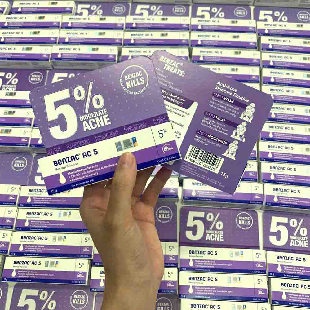 Kem Trị Mụn Benzac AC 5 mẫu mới