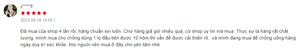 review Thành phần viên uống cho nam giới Hosendo