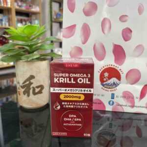 Dầu Nhuyễn Thể Supper Omega 3 Krill Oil Eikenbi Nhật Bản 60 viên
