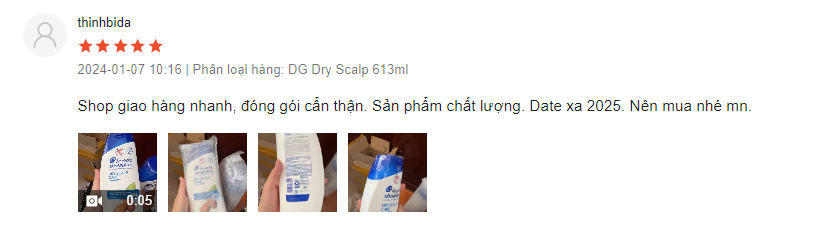 review dầu gội head and shoulder hạnh nhân