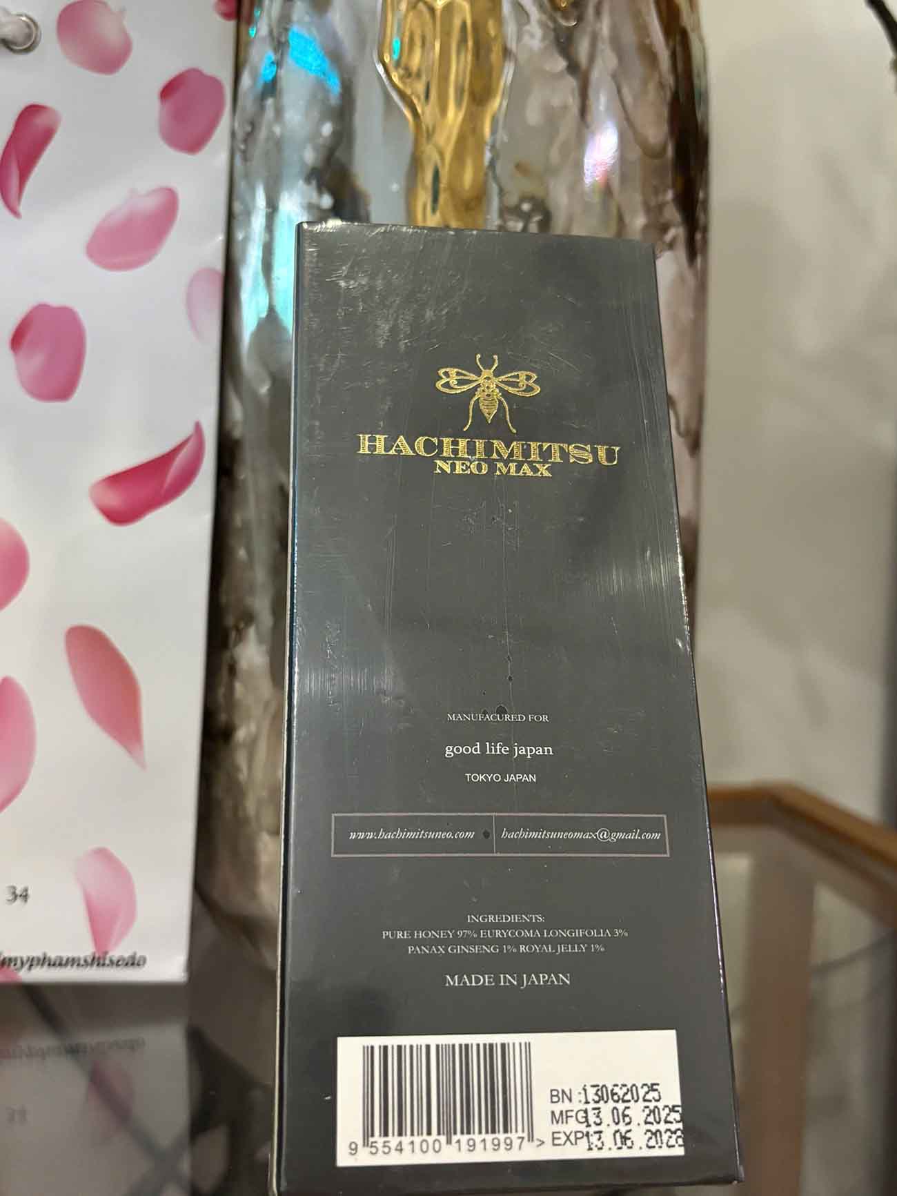 Hỗ trợ tăng Cường Sinh Lý Nam Giới Hachimitsu Neo Max 12 gói mẫu mới