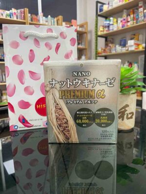 Viên uống hỗ trợ tai biến Nano Nattokinase Premium 60000FU