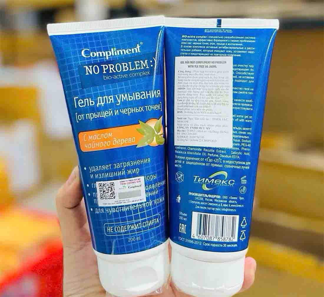 Gel rửa mặt BHA Compliment + Tea Tree