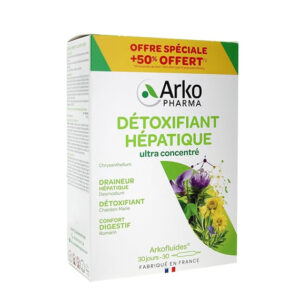 Hỗ trợ thải độc gan Arkopharma Detoxifiant Hepatique Ultra Concentre
