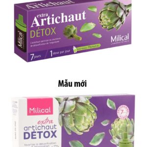 Hỗ trợ thải độc gan Extra Artichaut Detox Milical Pháp 90 ống mẫu mới