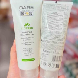 Sữa rửa mặt Babe Stop AKN Purifying Cleansing Gel mẫu mới