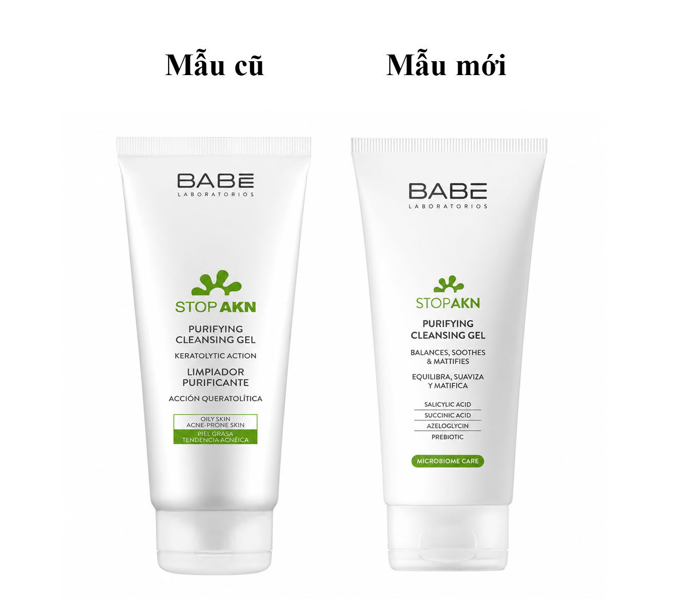 Sữa rửa mặt Babe Stop AKN Purifying Cleansing mẫu mới