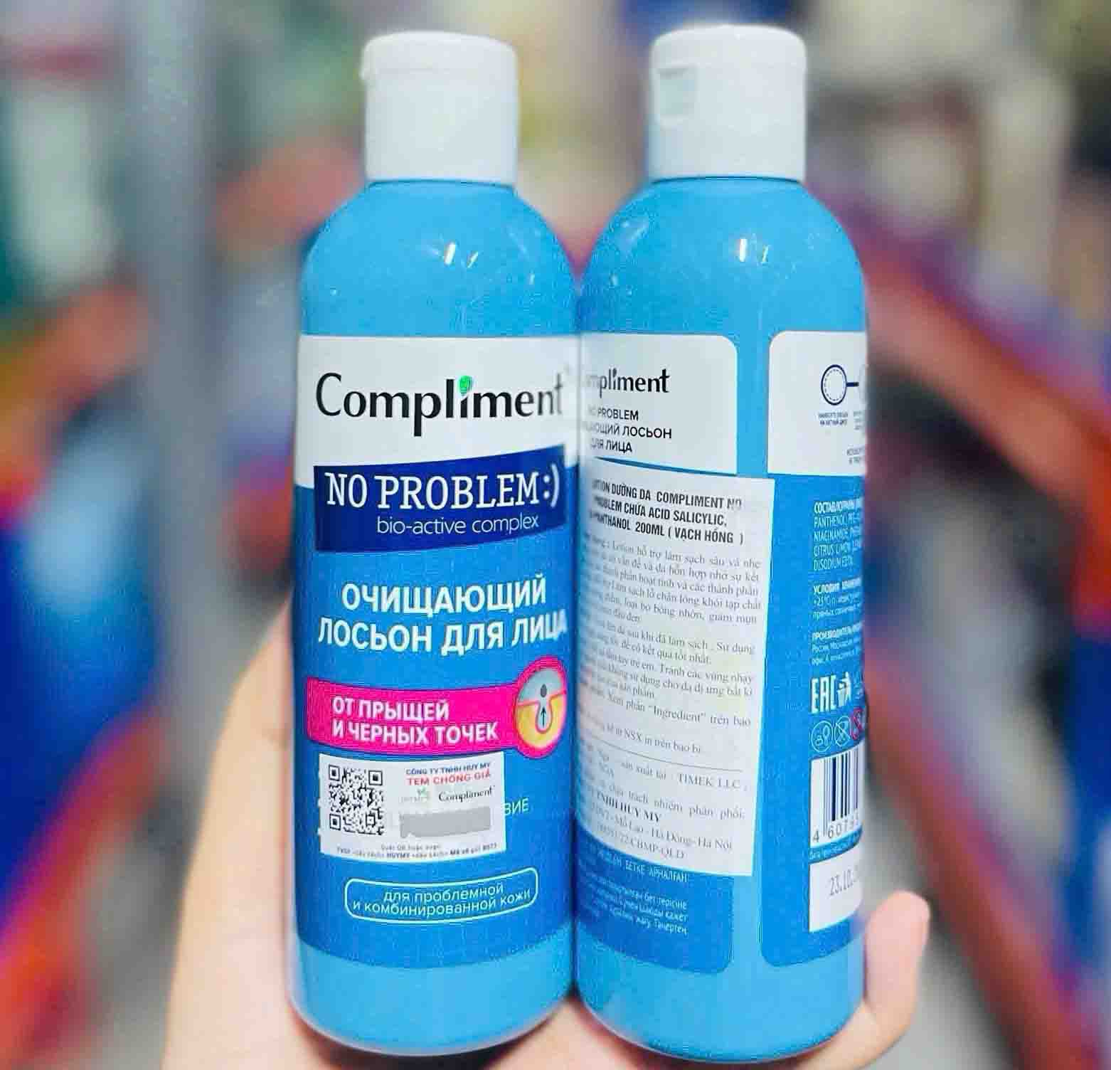 Toner BHA Compliment, D-Panthenol và Niacinamide
