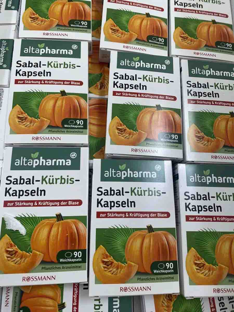 Viên uống hỗ trợ tiểu đêm Altapharma Sabal Kürbis Kapseln mẫu mới