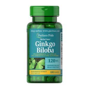 viên bổ não ginkgo biloba puritan's pride 120mg