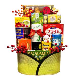 Giỏ quà tết màu vàng QTBK20