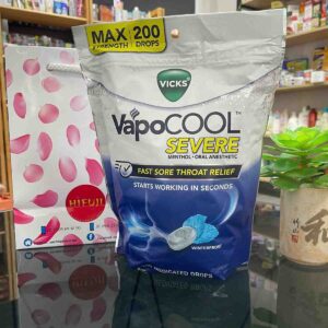 Kẹo Vapocool Vicks giảm ho, thông mũi Mỹ 200 viên