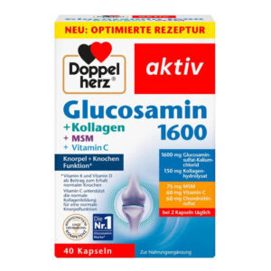 Viên uống Doppelherz Glucosamin 1600 Kollagen MSM Đức 40 viên