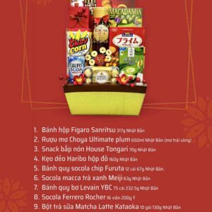 giỏ bánh kẹo tết QTNK11